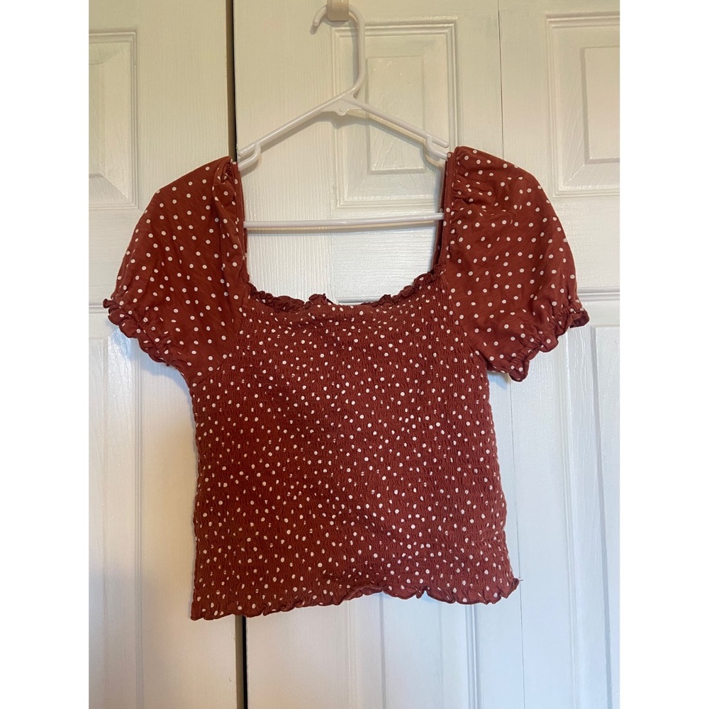 Poka dot blouse